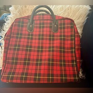 Plaid Picnic Bag